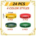 Atsmbiye 24PCS Happy Juneteenth Party Silicone Wristband Bracelets - Black Freendom Day Gifts - African Afro American Festival Party Favors and Supplies Independence Day June 19th 1865 Rubber Bracelet