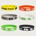 Atsmbiye 24PCS Garbage Truck Themed Party Silicone Wristband Bracelets - Rubbish truck Themed Baby Shower Birthday Waste Management Recycling Party Supplies Decorations Favors Rubber Bracelet