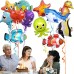 Atsmbiye 12PCS Ocean Animals Foil Balloons Party Supplies Decorations -Sea Animals Balloons Shark Balloon dolphin balloon Cartoon Fish Balloon Summer Beach Pool Baby Shower Birthday Party Favors