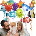 Atsmbiye 12PCS Ocean Animals Foil Balloons Party Supplies Decorations -Sea Animals Balloons Shark Balloon dolphin balloon Cartoon Fish Balloon Summer Beach Pool Baby Shower Birthday Party Favors