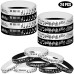 Atsmbiye 24PCS Piano Notes Silicone Bracelets Rubber Wristbands -Choir Gifts/Music Party Favors/Music Prize/Music Candy Party Decorations Birthday Baby Shower Party Gifts